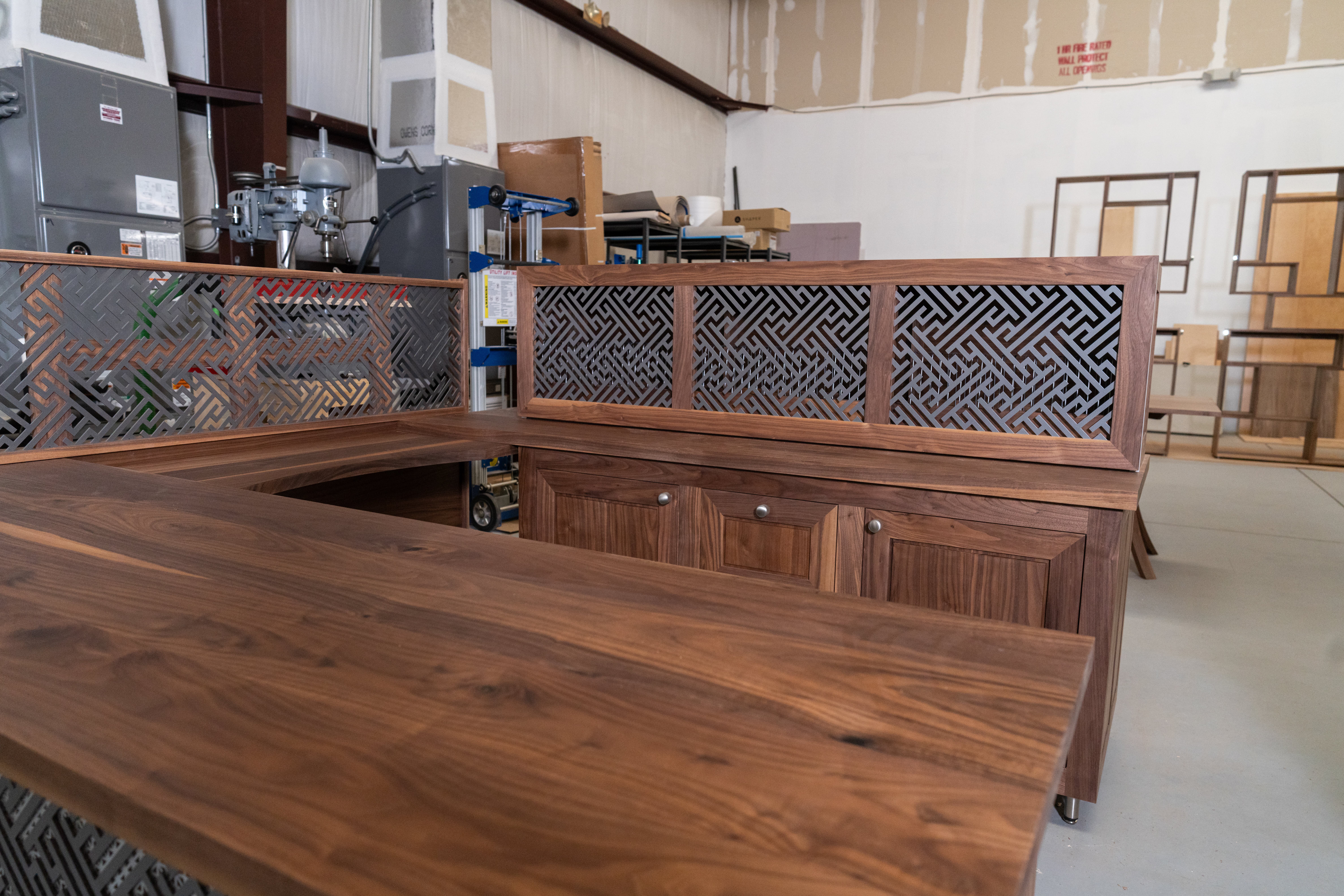 Custom Executive Wrap Around Desk